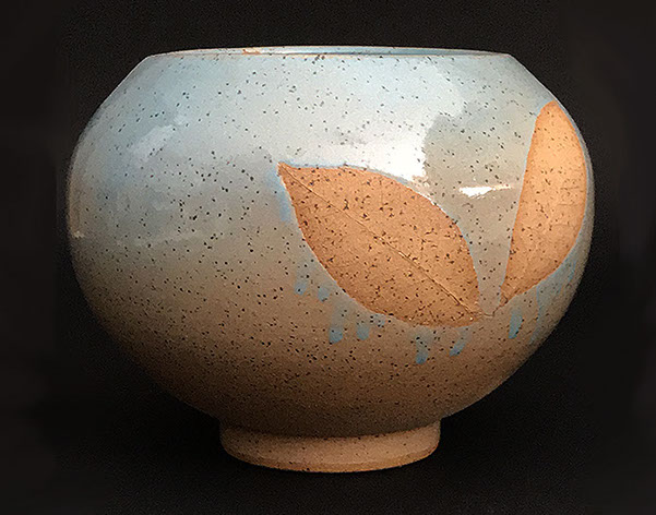 Jeffrey Greathouse Leaf Series. SPHERE VASE