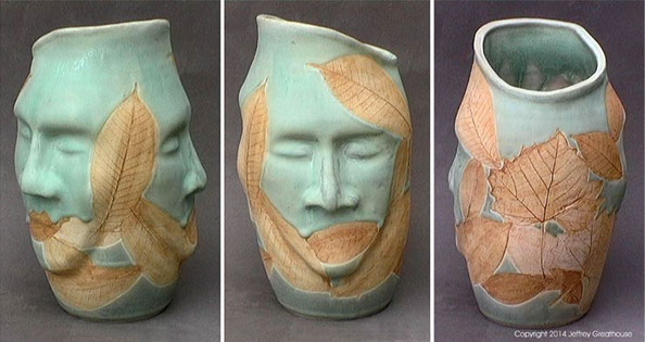 Jeffrey Greathouse Leaf Series. FOREST FACES